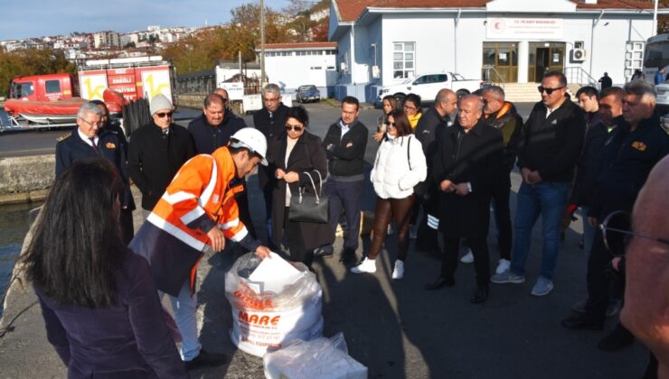 Bozhane Limanı’nda deniz kirliliği tatbikatı yapıldı