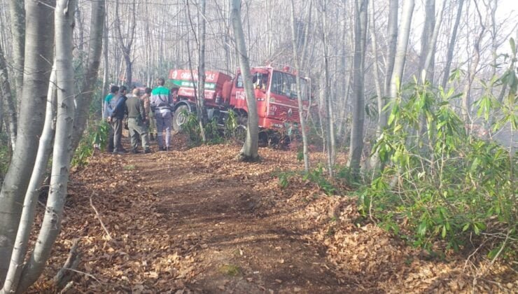 Orman yangını, ekipler olay yerinde