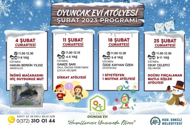 Oyuncak evi şubat ayı programı açıklandı