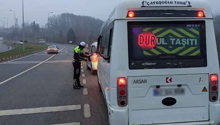 Okul servisleri denetlendi: Sürücülere ceza yağdı