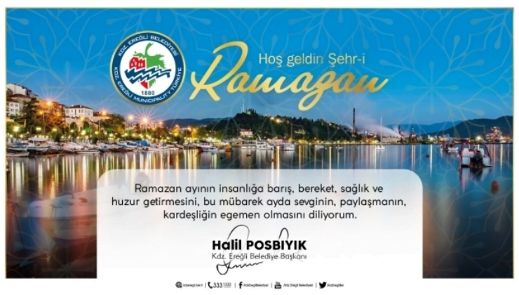 Başkan Posbıyık: Sağlık ve huzur dolu ramazan diliyorum