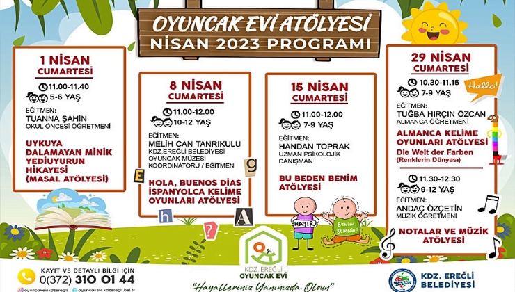 Oyuncak evi nisan ayı programı belli oldu…