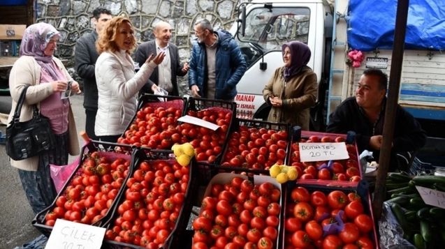 Neriman Posbıyık, Ormanlı ve Kaptaş bölgesini ziyaret etti