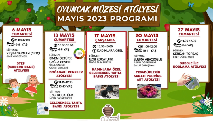 Oyuncak Müzesi Mayıs ayı atölye programı