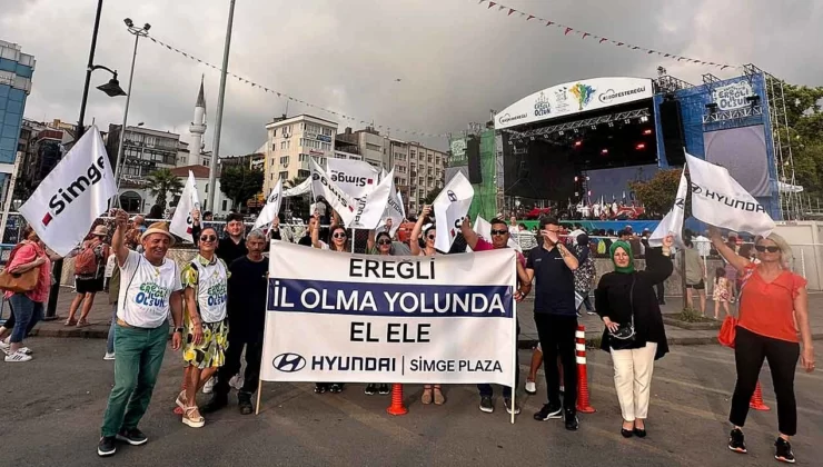 Simge Plaza, Ereğli’nin il olması için destek verdi…