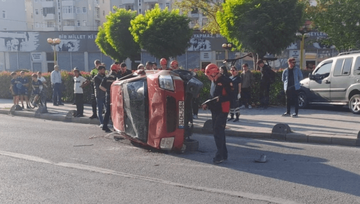 Akaryakıt lastiğe sızınca olanlar oldu…