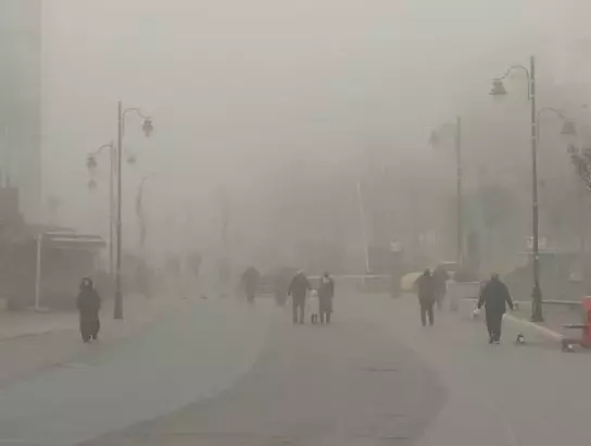 Şehir merkezinde göz gözü görmüyor