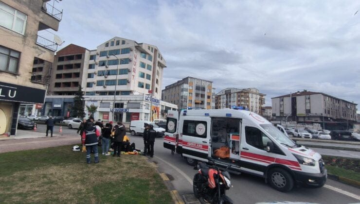 Motosiklet sürücüsü ağır yaralandı…