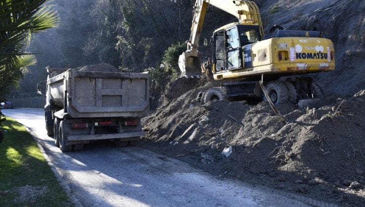 İhale yapıldı heyelan bölgesi için çalışmalar başladı