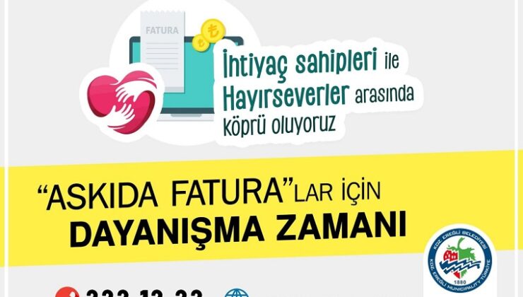 Askıda fatura hizmete devam ediyor…