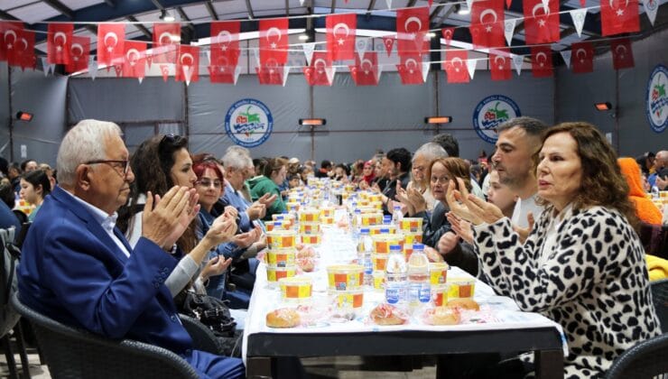 İftar çadırındaki son iftar yemeği…
