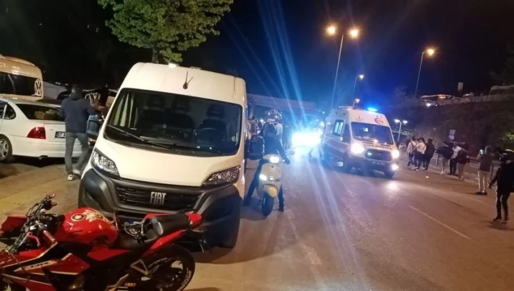 Motosiklet kazasında 2 kişi hastaneye kaldırıldı…