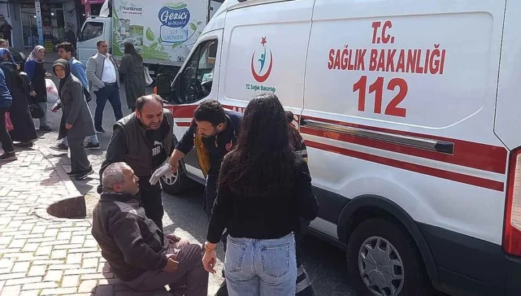 Yolun karşısına geçecekti… Hastanelik oldu…