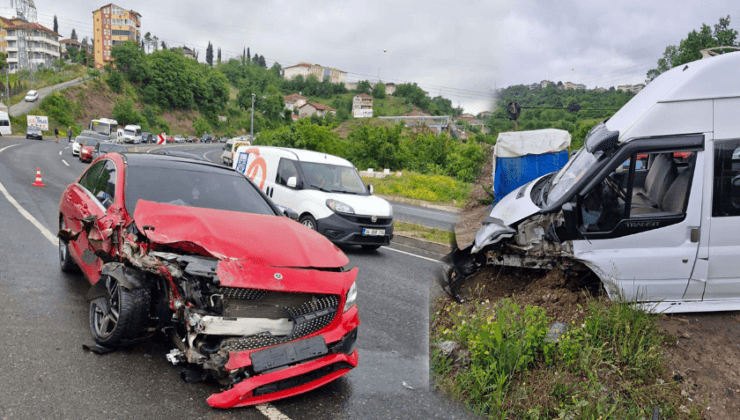 Kayarak çarptı… 1 yaralı…
