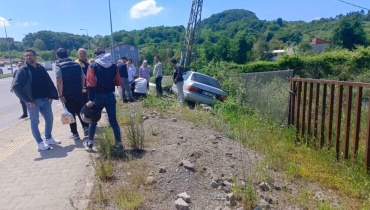 Ağır yaralı sürücü hastaneye kaldırıldı…