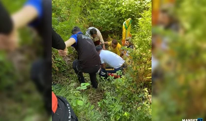 Arılardan kaçarken 10 metre yükseklikten düştü…