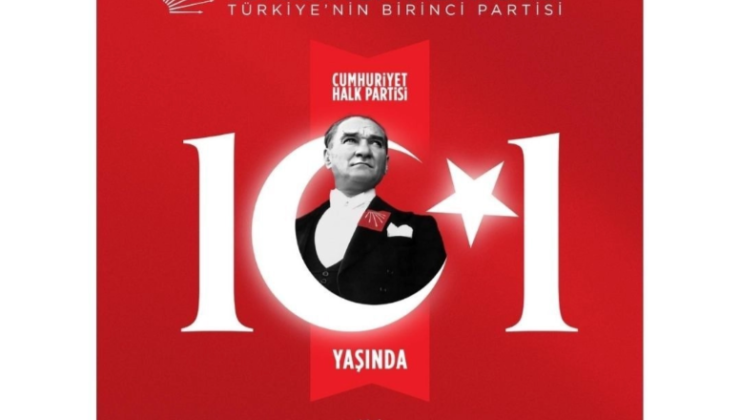 Cumhuriyet Halk Partisi 101.kuruluş yıl dönümü kutlu olsun.