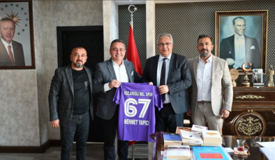 Belediyespor’dan Yapıcı’ya makamında ziyaret….