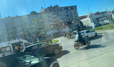 Carrefour kavşağında kaza… 1 kişi yaralandı…