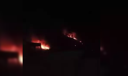 Örtü yangını ekipleri harekete geçirdi…