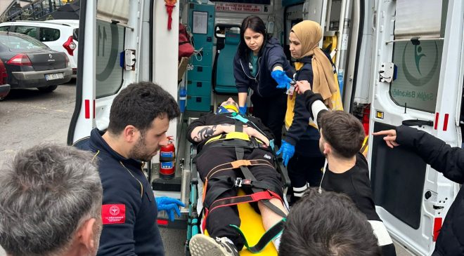 Bir motor kazası daha… Otomobille çarpıştı…