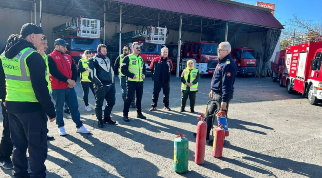 MOSAK ve Turizm Fakültesi’nde yangın eğitimi…