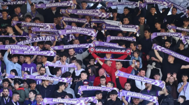 Taraftarlara ve bölge halkına teşekkür…