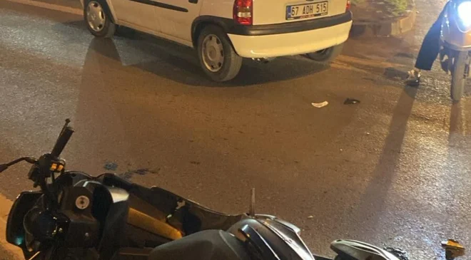Kazada motosiklet sürücüsü yaralandı…