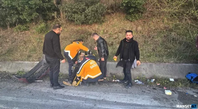 Ormancılar araç ile takla attı. Yaralılar var…
