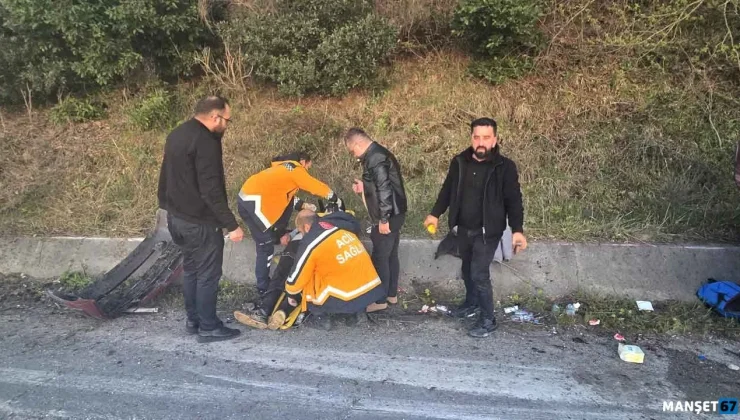 Ormancılar araç ile takla attı. Yaralılar var…