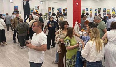 Resim Sergisine ilgi çok yoğun oldu…