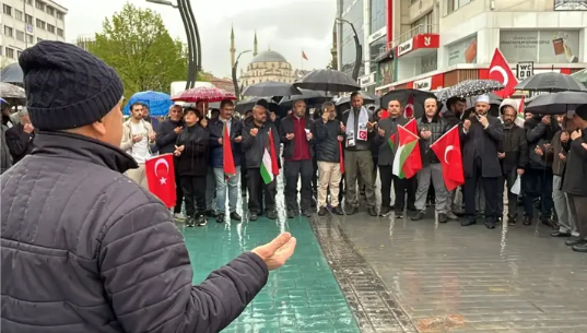 Sumud Filosu’na yapılan saldırı protesto edildi…