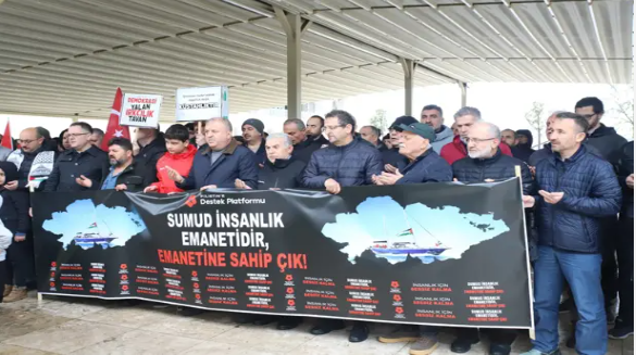 Zonguldak’ta Sumud Filosu’na saldırıya tepki
