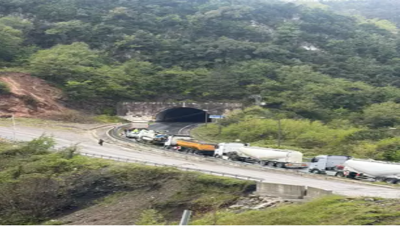 Heyelan nedeniyle kopan kaya ve dal parçaları elektrik hattını kopardı