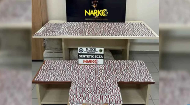 1 milyon liralık s*ntetik hap ele geçirildi