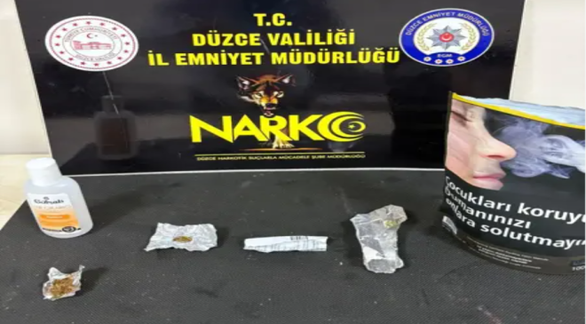Düzce’de u*uşturucu operasyonunda 2 tutuklama…