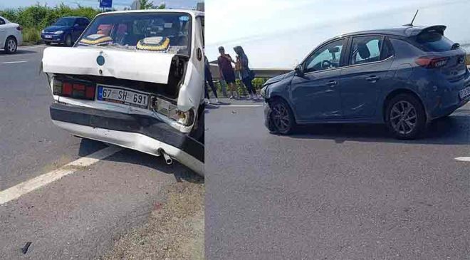 Tehlikeli kavşak kazaya neden oldu: 2 yaralı