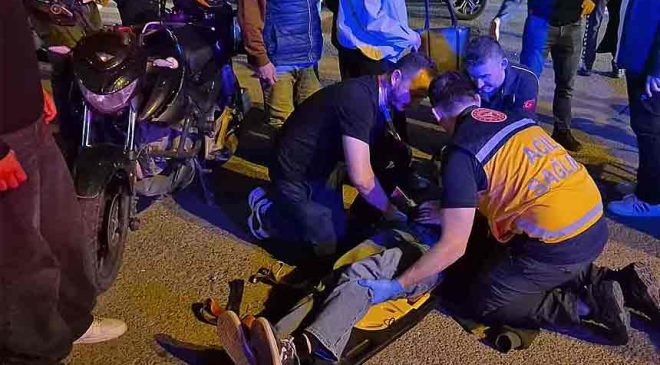 Kontrollü kavşakta kontrolsüzce çarpıştılar…