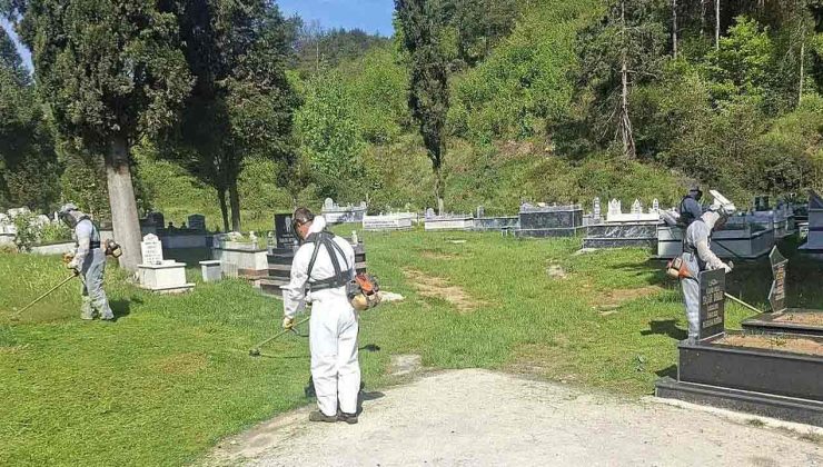 57 mezarlık bayram öncesi temizleniyor…