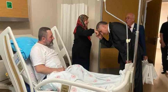 Milletvekili Bozkurt’tan hastalara bayram ziyareti…