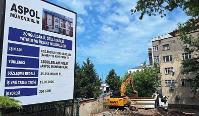 Firma teslim aldı… Çalışmalara başlandı…
