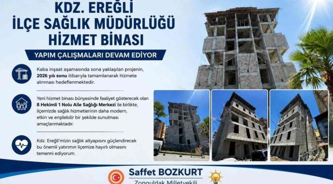 İlçe Sağlık Müdürlüğü Binası’nda çalışmalar sürüyor