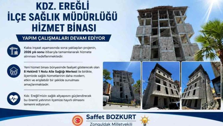 İlçe Sağlık Müdürlüğü Binası’nda çalışmalar sürüyor