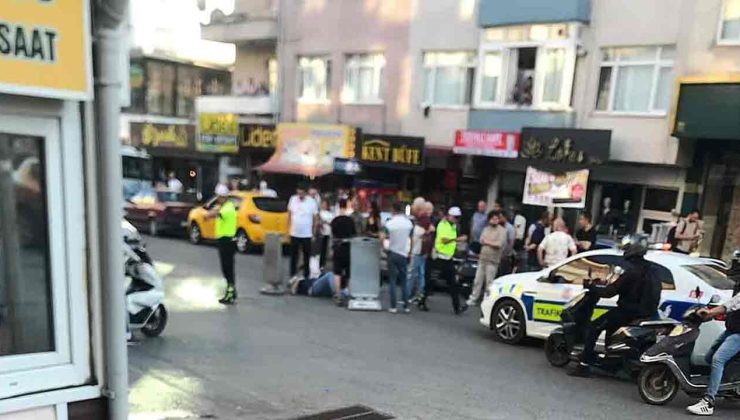 Otomobile çarpmamak için motosikleti devirdi…