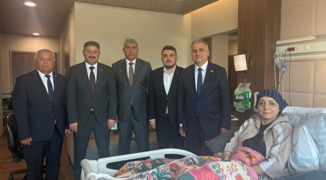 AK Parti heyetinden Oruç’a ziyaret…