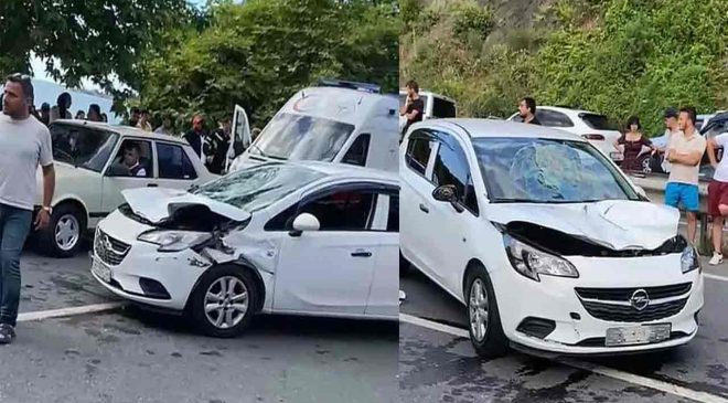 Otomobil baba ve oğluna çarptı… Durumları ağır…