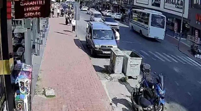 Geri manevrada yayaya çarptı… Yaralı yakını ise!…