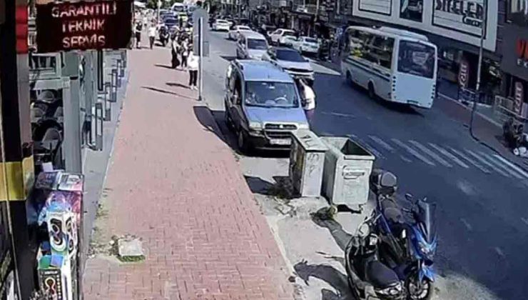 Geri manevrada yayaya çarptı… Yaralı yakını ise!…