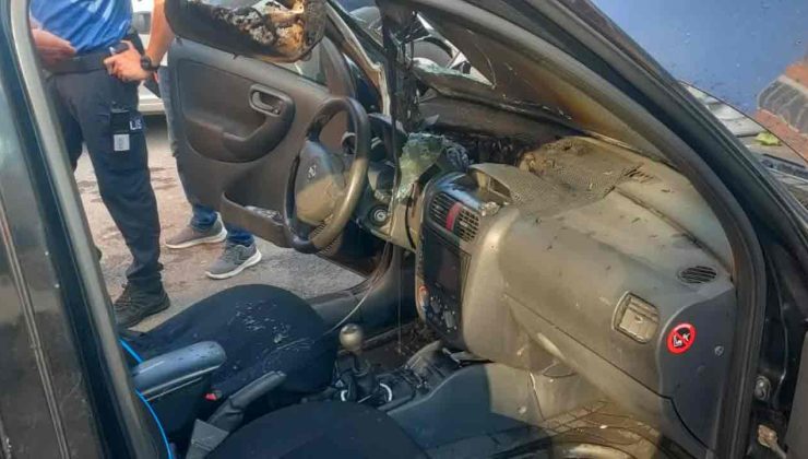 İtfaiye ekipleri camı kırarak müdahale ettiler…
