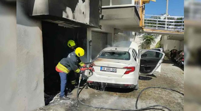 Garajda yangın… 3 kişi hastanelik oldu…
